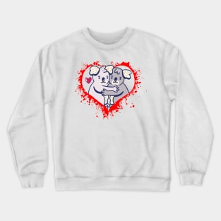 Kawaii Cute Koala With Heart Crewneck Sweatshirt